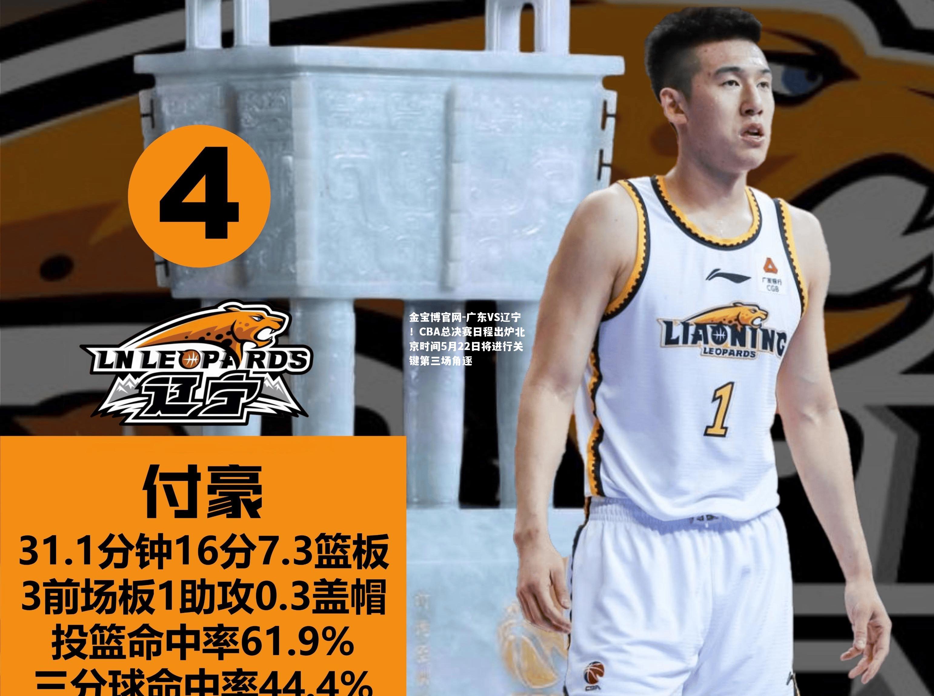 广东VS辽宁！CBA总决赛日程出炉北京时间5月22日将进行关键第三场角逐